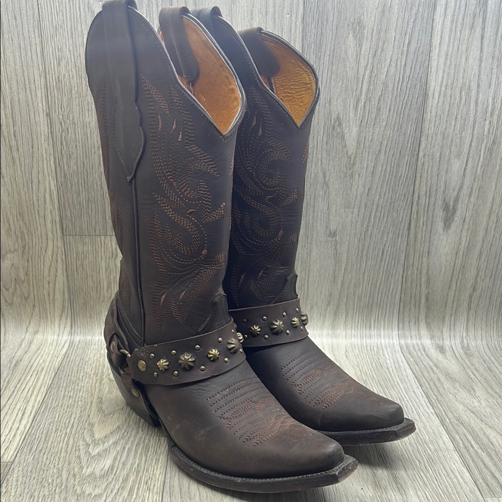 GATILLERO Brown Cowboy Boots